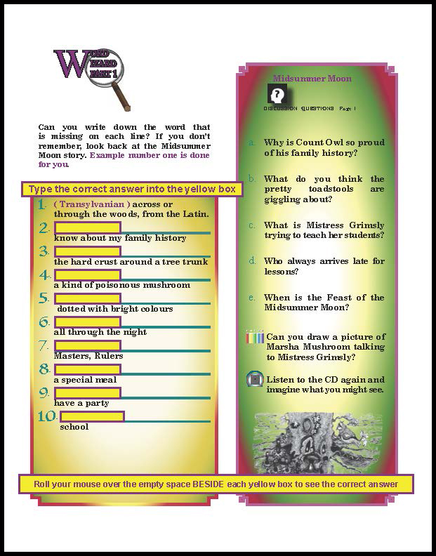 Midsummer Moon Page 2 interactive