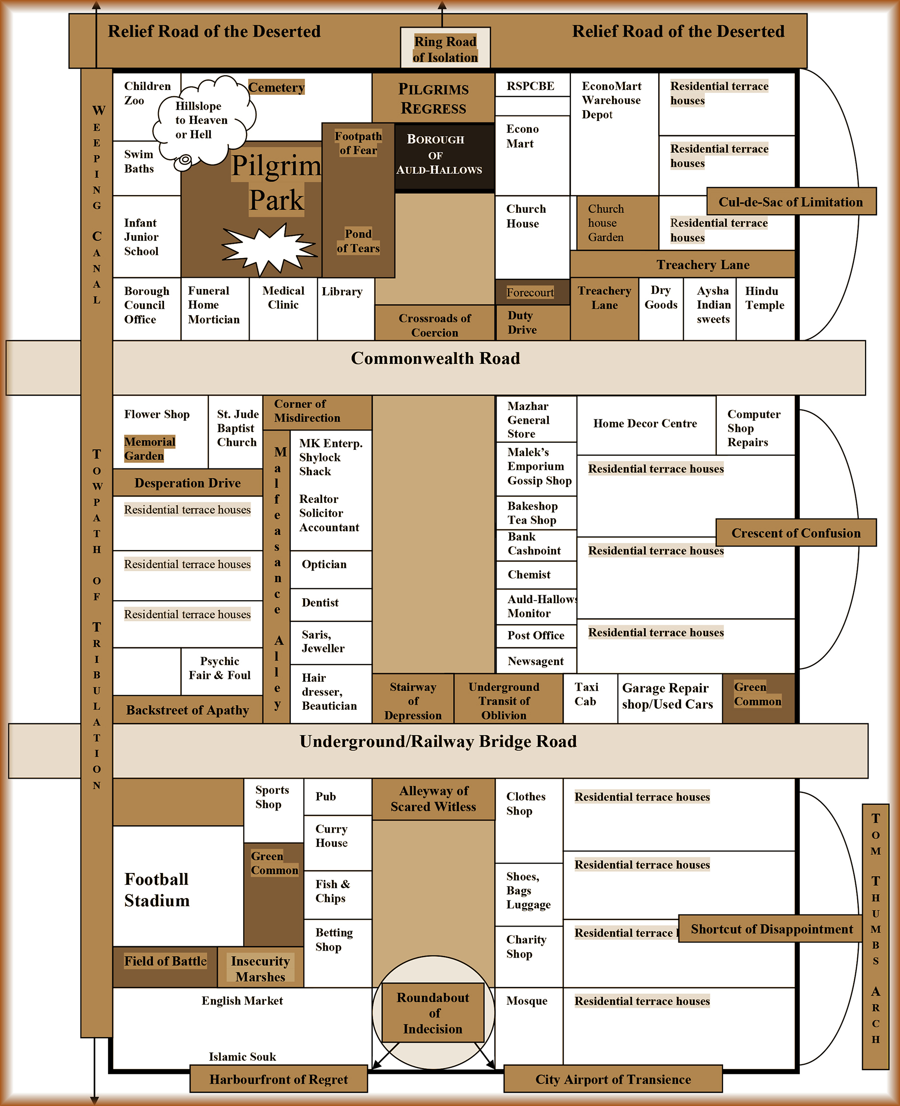 Map of Auld-Hallows Borough